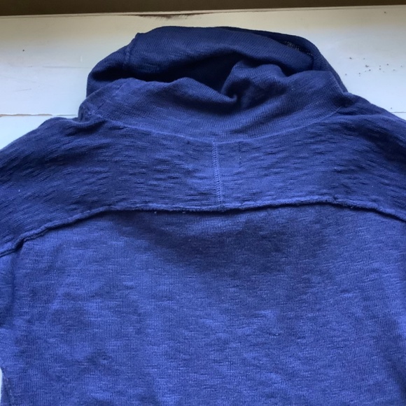 Ruby Moon blue lightweight knit cowl neck sweater Medium - Picture 7 of 10